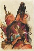 Franz Marc Elephant (mk34) oil painting picture wholesale